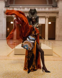 THE MET KUBA KINGDOM HEADDRESS BACKPACK