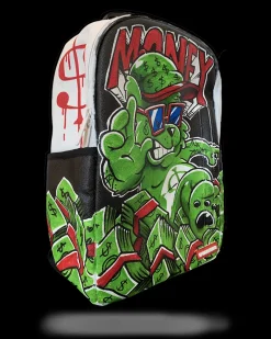 THE SPRAYGROUND DIY WHITE BACKPACK (VEGAN LEATHER & INNER MONEY LINING) & MARKERS INCLUDED