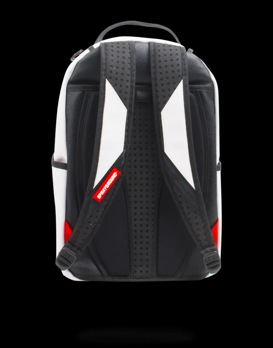 THE SPRAYGROUND DIY WHITE BACKPACK (VEGAN LEATHER & INNER MONEY LINING) & MARKERS INCLUDED