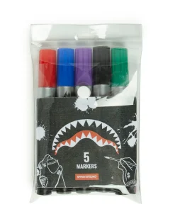 THE SPRAYGROUND DIY WHITE BACKPACK (VEGAN LEATHER & INNER MONEY LINING) & MARKERS INCLUDED
