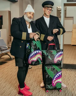 THE WILD ONE SHARKNAUTICS HARDSHELL CARRY-ON LUGGAGE