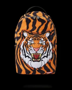 TIGER COZY VELOUR FUR BACKPACK