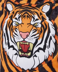 TIGER COZY VELOUR FUR BACKPACK