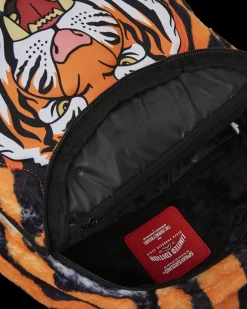 TIGER COZY VELOUR FUR BACKPACK