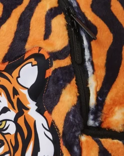TIGER COZY VELOUR FUR BACKPACK