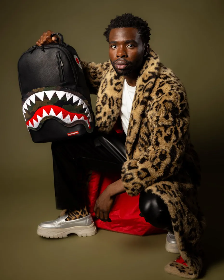 VELCRO SHARK - 3 INTERCHANGEABLE SHARKS BACKPACK (DLXV)
