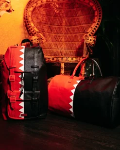 VERTICAL SHARK CUT & SEW DUFFLE