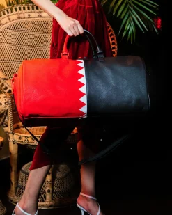 VERTICAL SHARK CUT & SEW DUFFLE