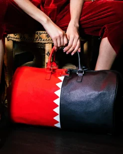 VERTICAL SHARK CUT & SEW DUFFLE