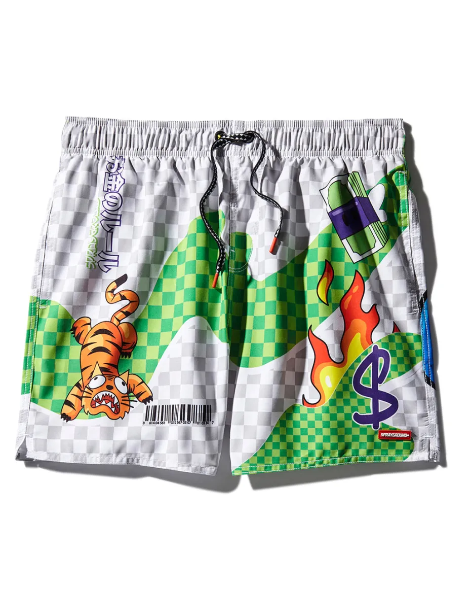 WTF ART SHOTO SWIM TRUNKS
