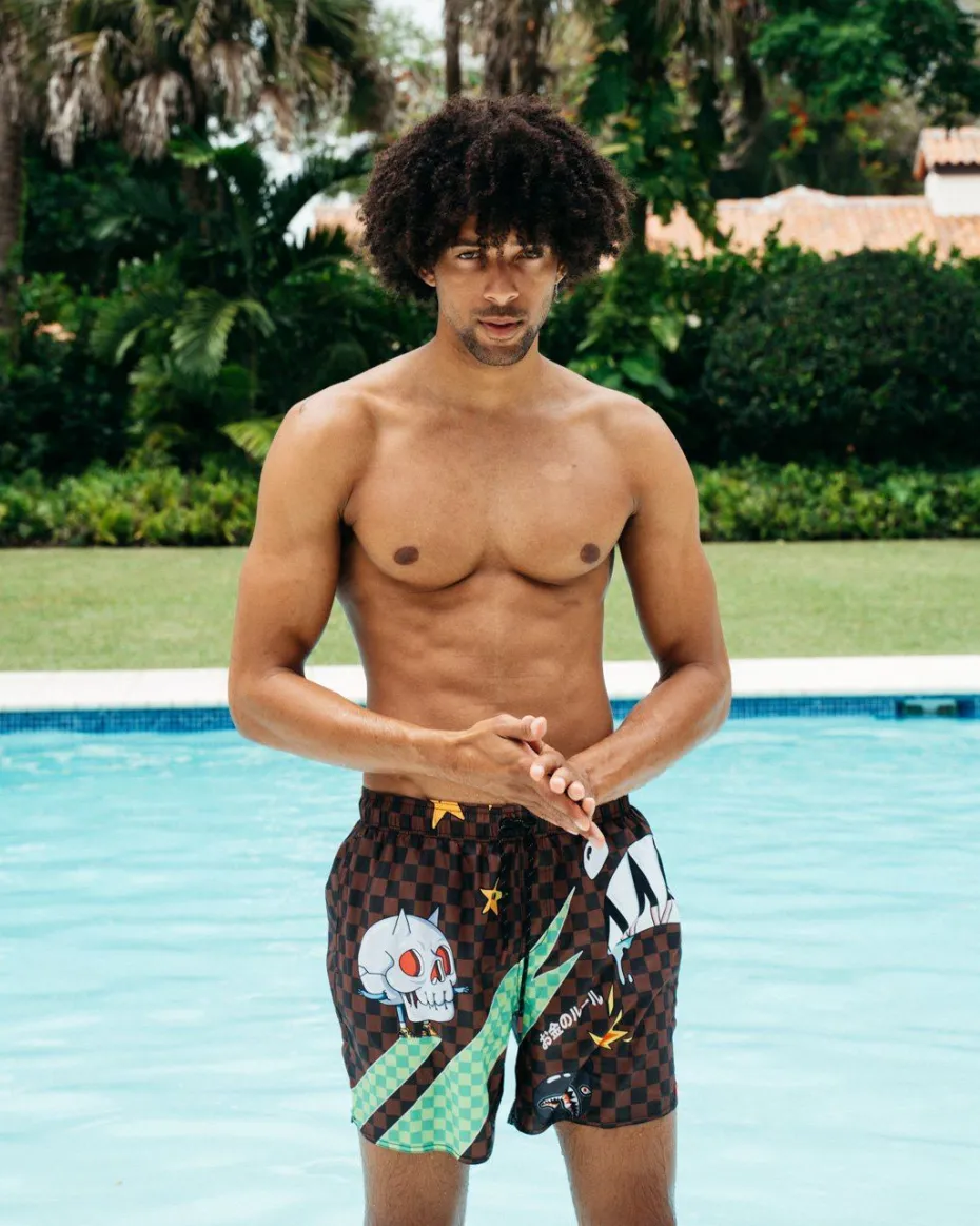 WTF SHARK SHOTO SWIM TRUNKS