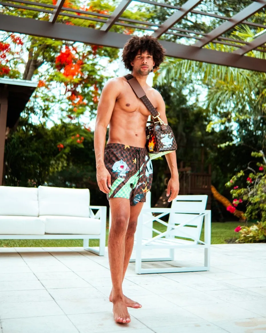 WTF SHARK SHOTO SWIM TRUNKS