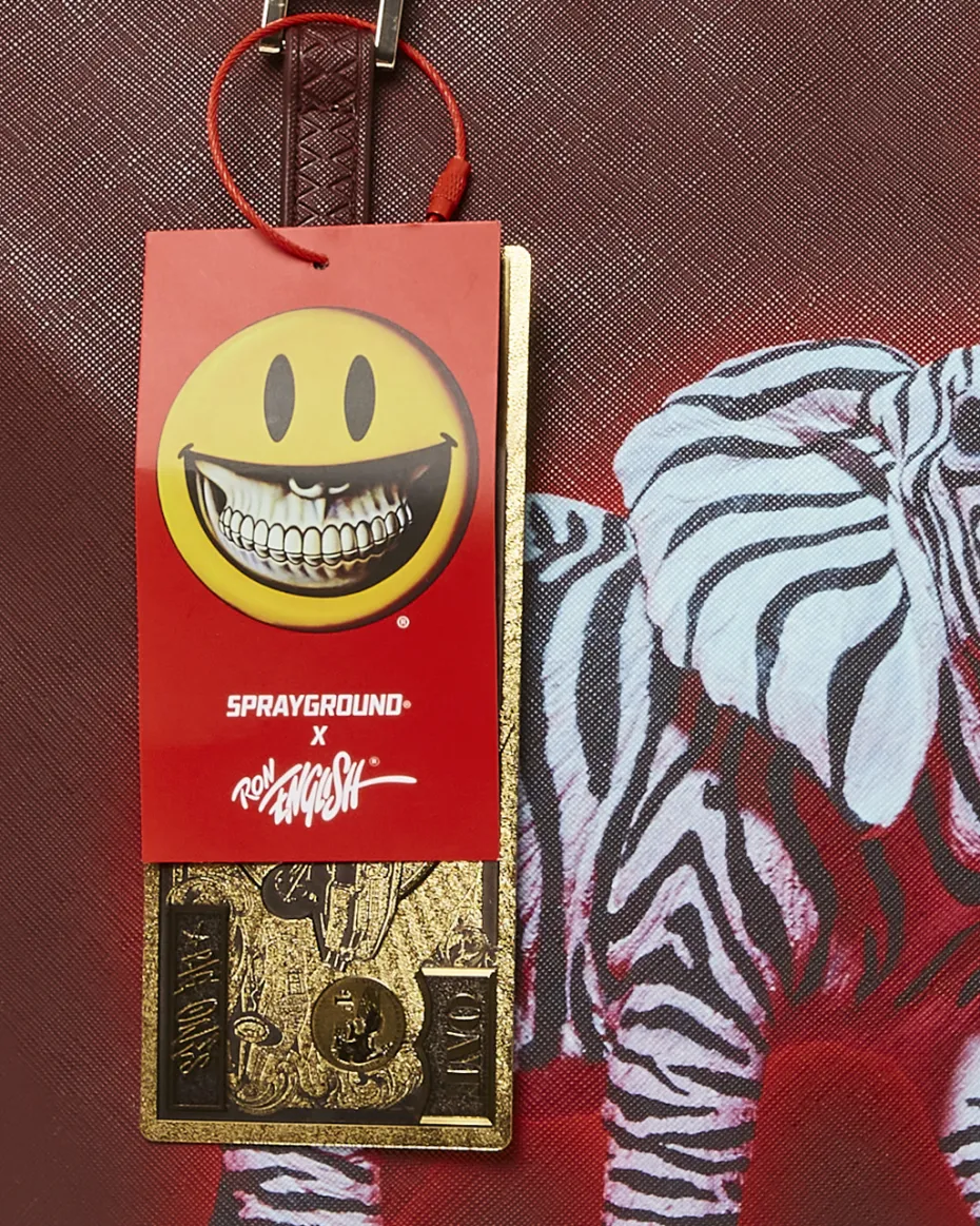 ZEBRA ELEPHANT RON ENGLISH COLLAB TOTE