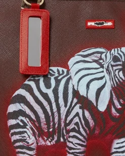 ZEBRA ELEPHANT RON ENGLISH COLLAB TOTE